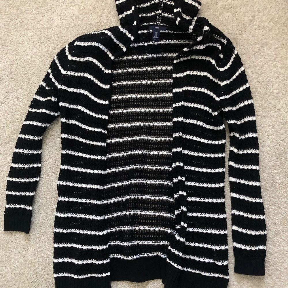 Gap Hooded Cardigan Striped XS
